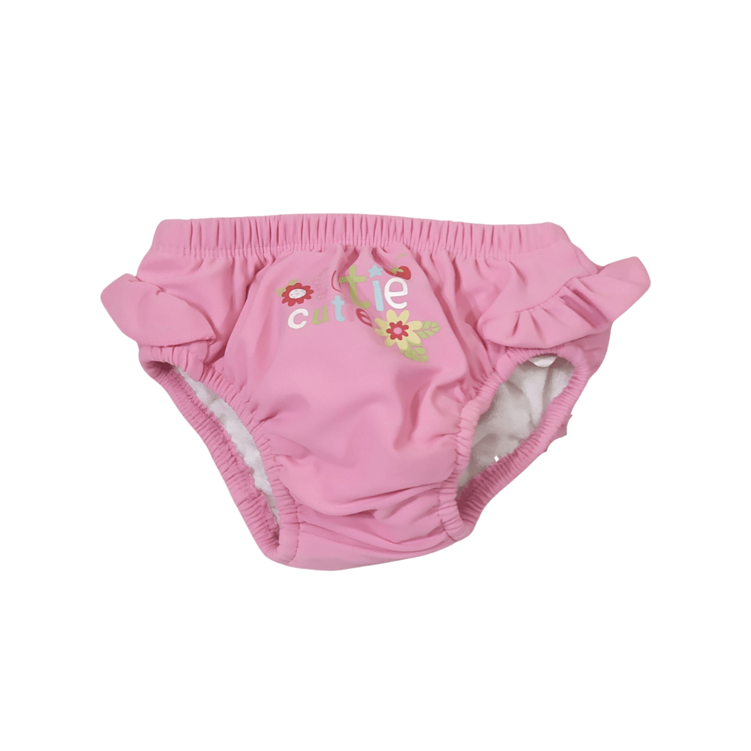0-3 mths Mothercare Frilly Baby Swim Pant
