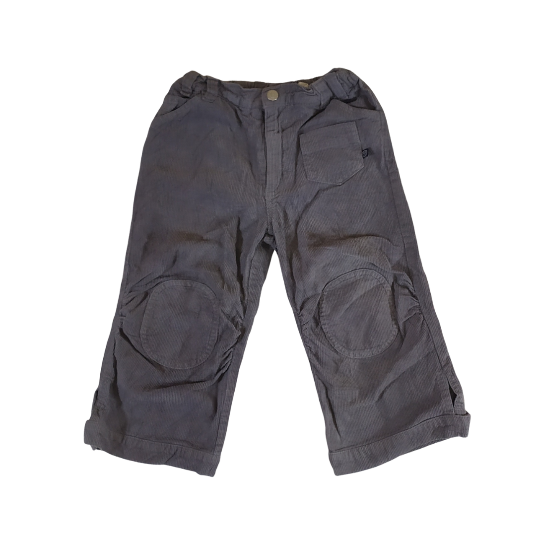 3-4 yrs - Ej Sikke Lej Grey Corduroy Girls Trouser