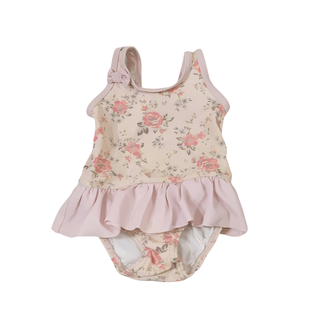 3-6 mths George Girls Print One Piece Swimsuit