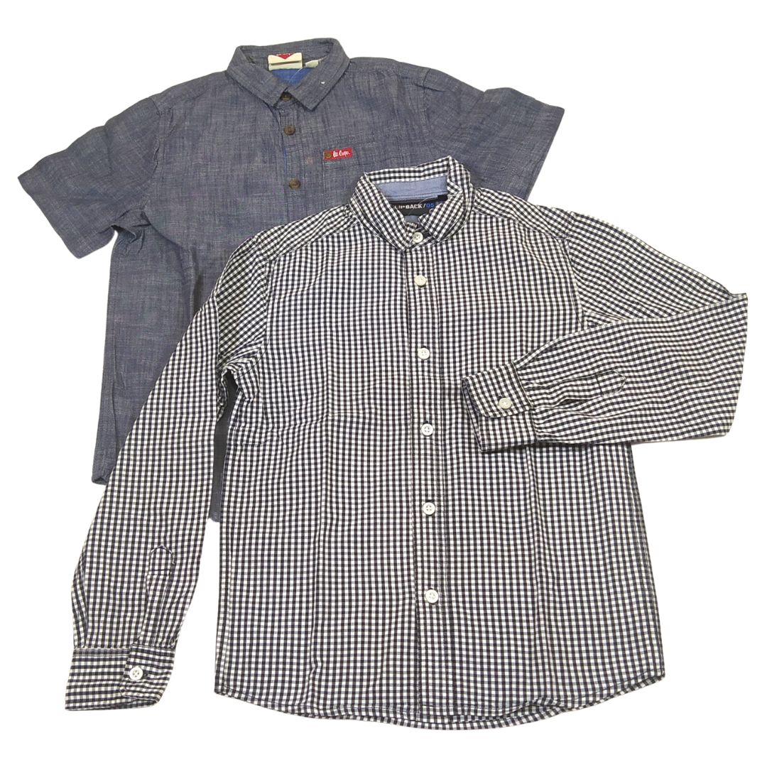 9-10 yrs - Lee Cooper/Flip Back Boys Matched Shirts