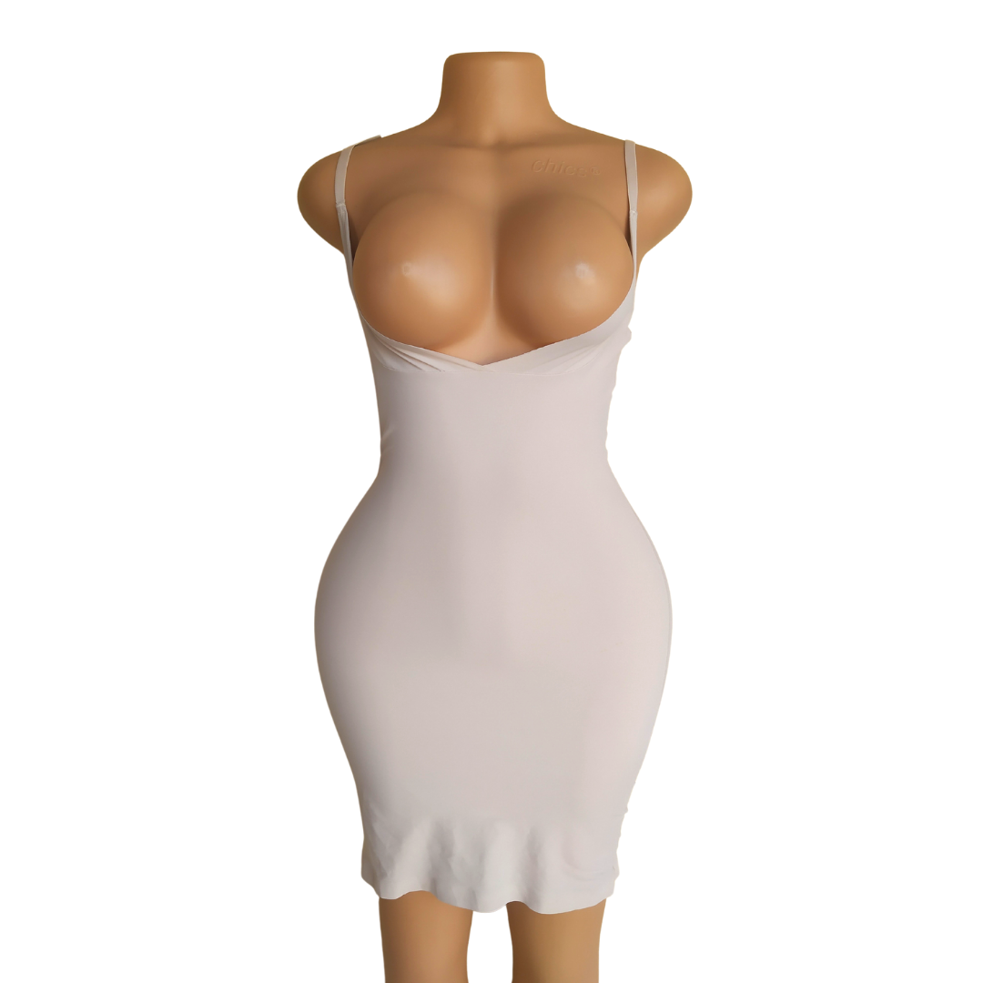 UK 14 - Secret Possessions Brown Open Bust Control Slip