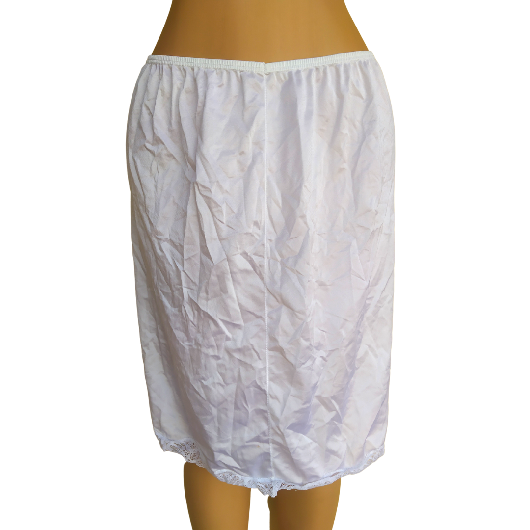 UK 24-26 - Preloved White Shimmy