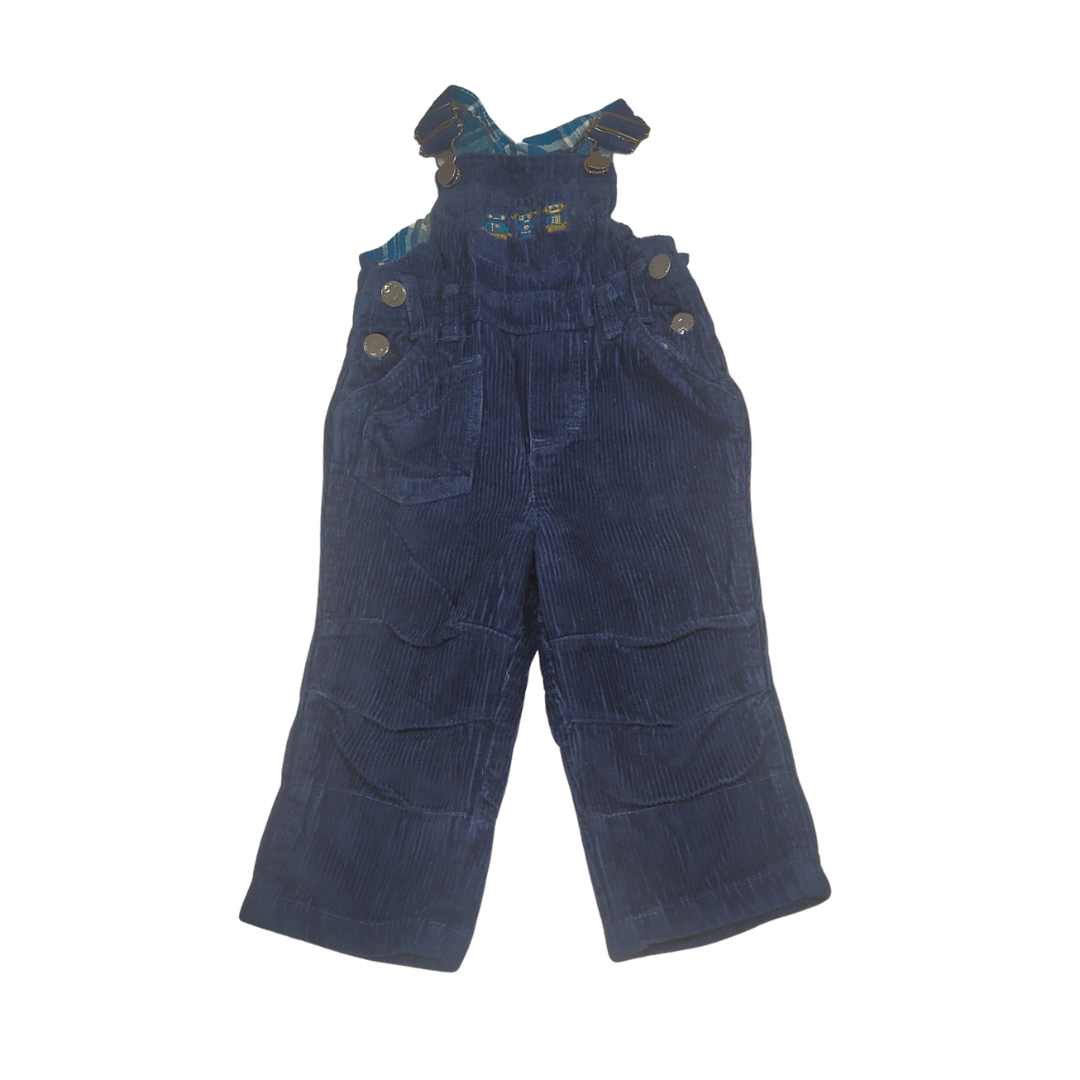 2-3 yrs - Papagino Blue Corduroy Suspender