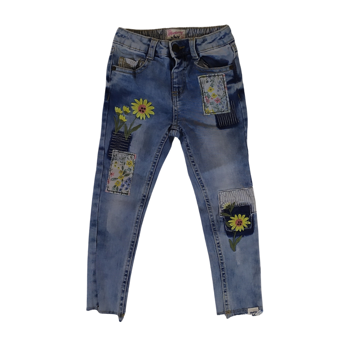 2-3 yrs - Mantray Patch Work Girls Jean