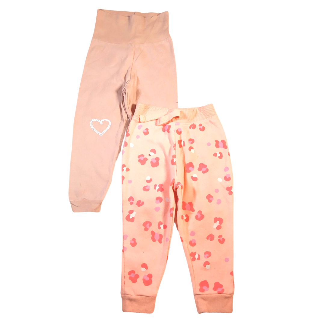 12-18 mths - Dunnes/Lupilu Plain And Patterned Joggers Paired Set