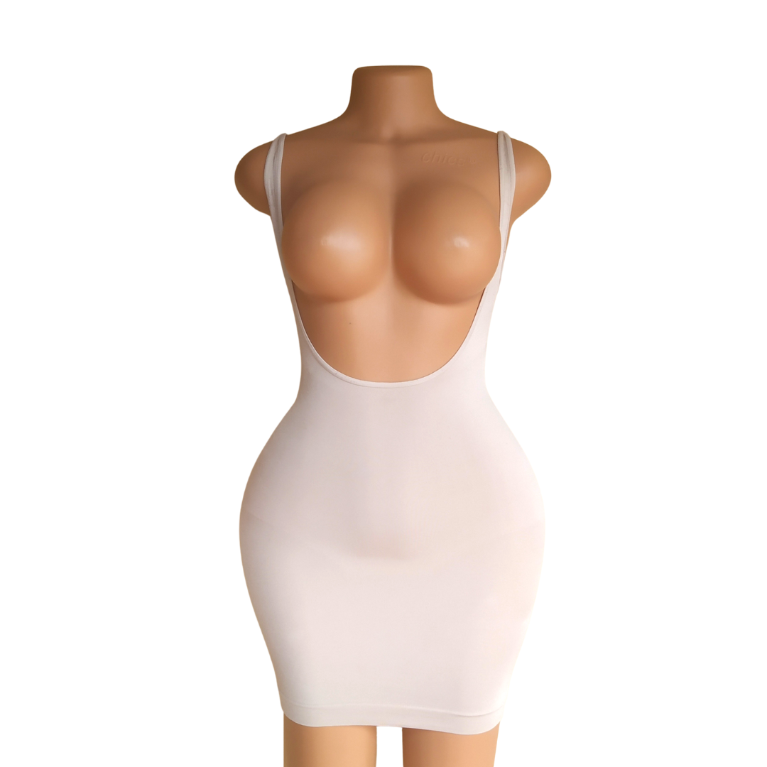 UK 8 - St Bernards Brown Open Bust Control Slip (Ink)