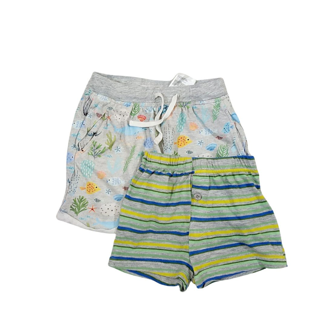 2-3 yrs - H&M/Primark Striped Print Shorts