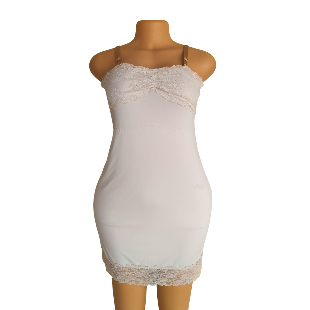 UK 18 - Secret Possessions Brown Lycra Control Slip