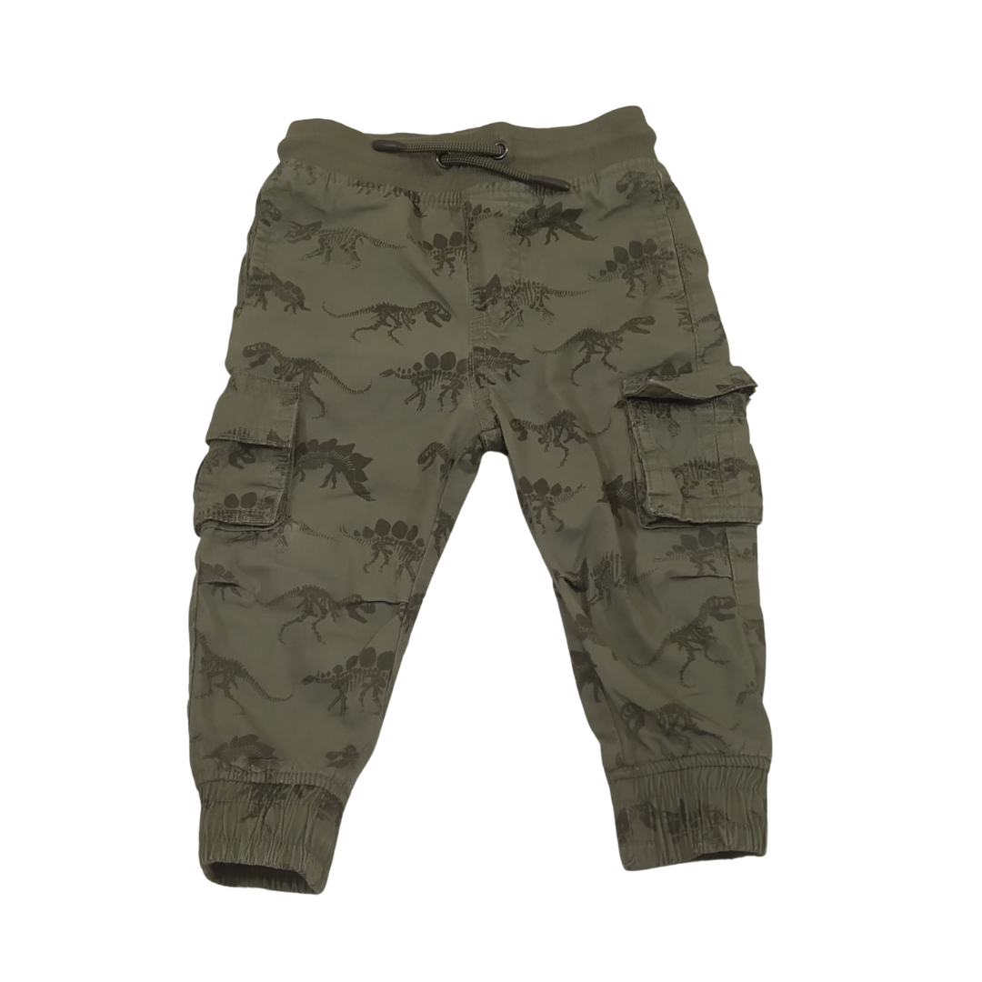 12-18 mths - F&F Premium Green Print Joggers
