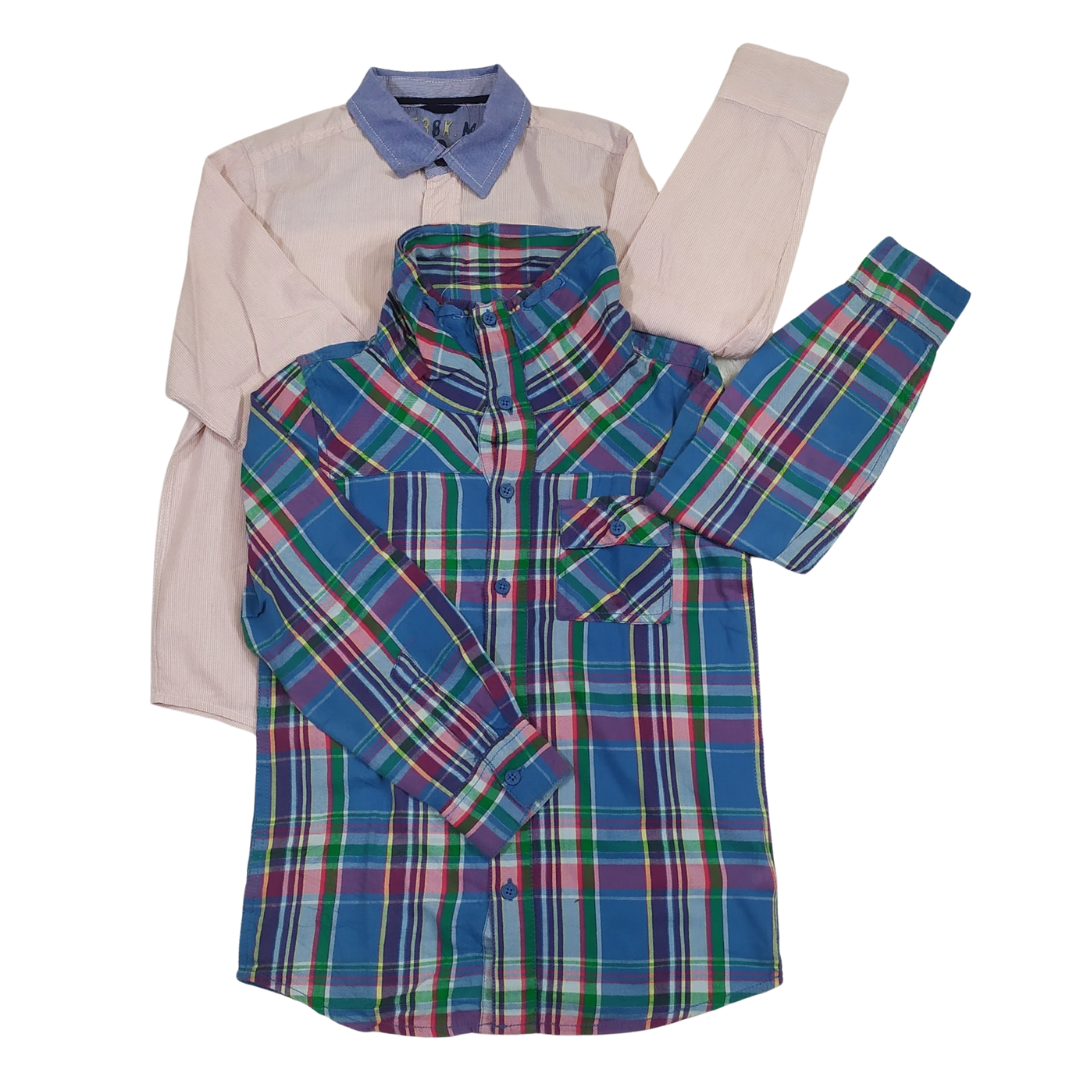 8-9 yrs - Next/Bluezoo Patterned Boys Matched Shirts