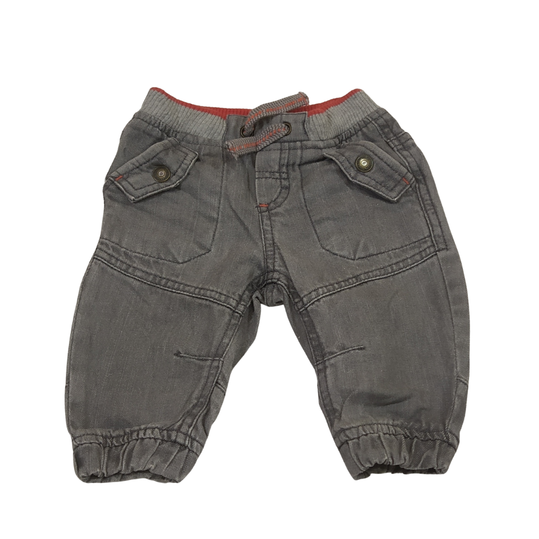 3-6 mths - Baby Club Grey Wash Baby Bottom