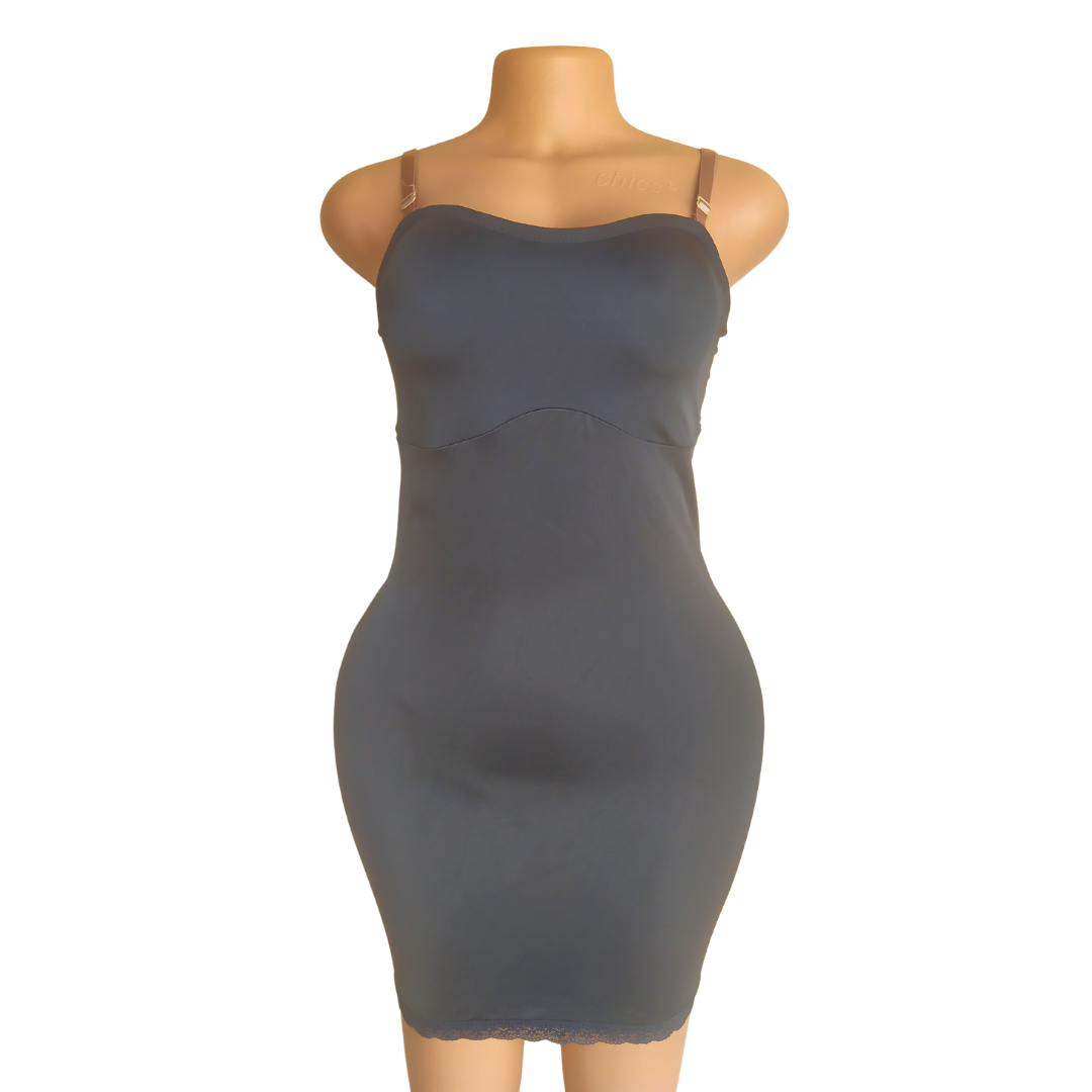 UK 10-12 - Secret Possessions Black Control Slip