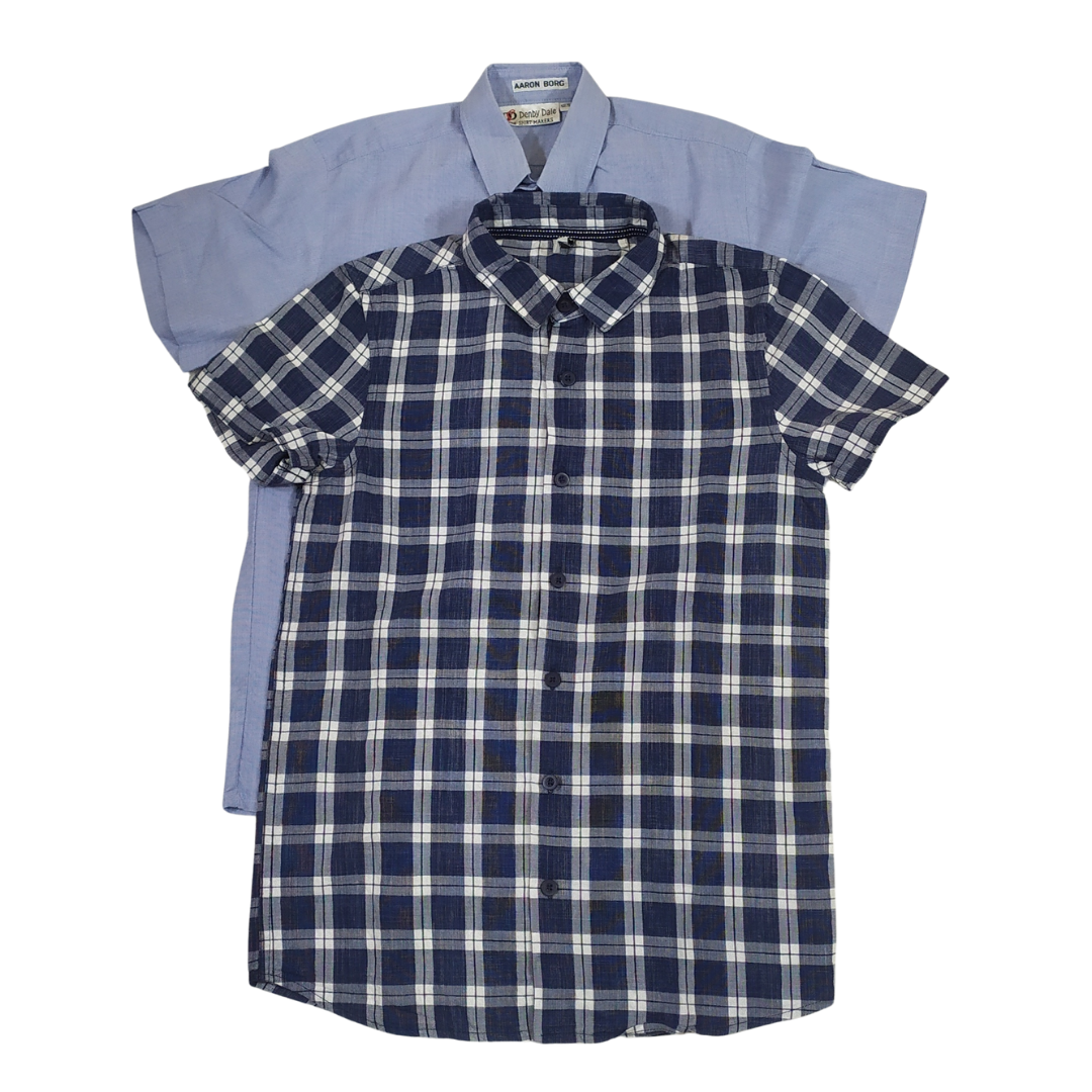 11 yrs - Denby Dale/Tu Plain And Patterned Boys Matched Shirts