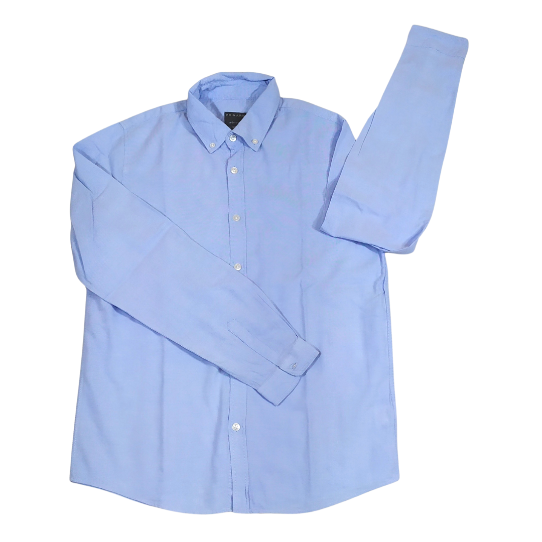 11-12 yrs - Spindlecrest Blue Three Quarter Hand Boys Shirt