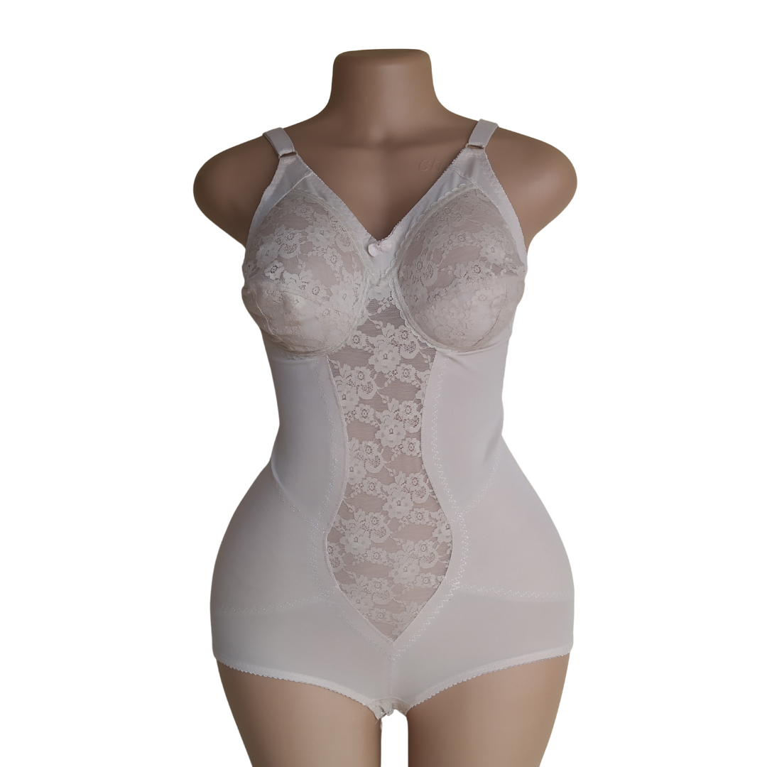 UK 12 - Preloved Brown Bodyshaper Bodysuit 36D