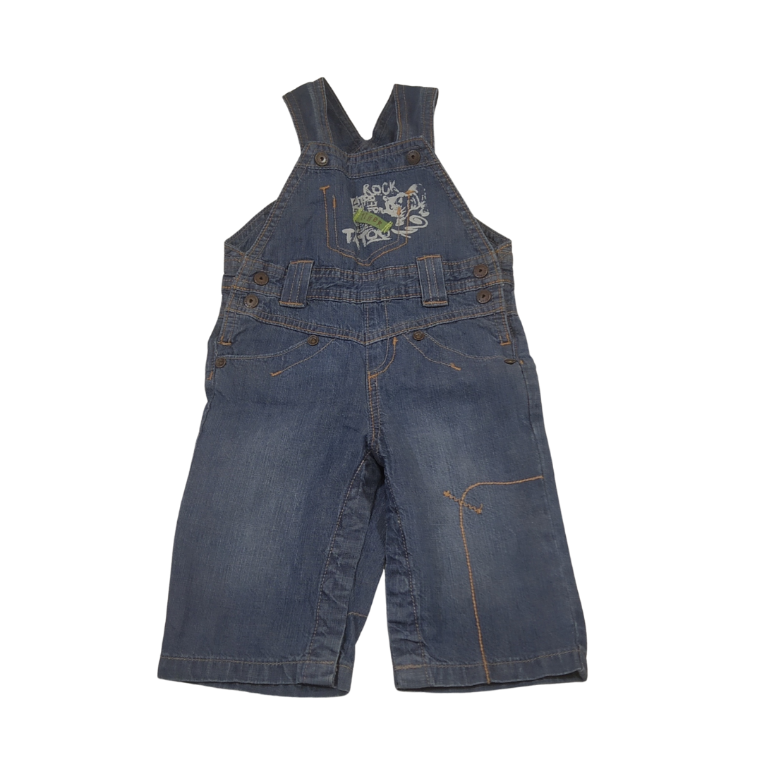 6 mths - Kitchoun Washed Suspender Baby Bottom