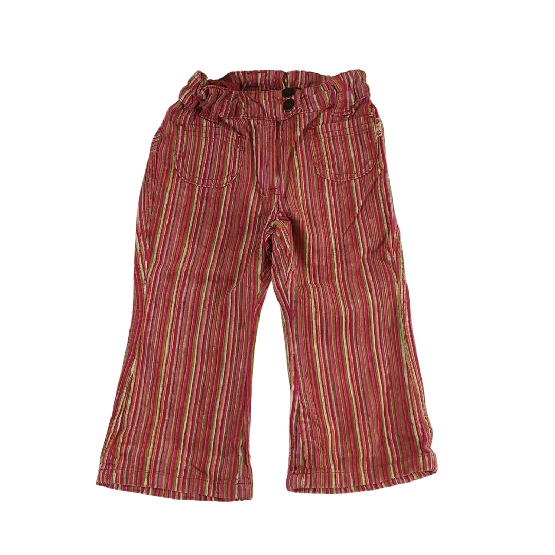 2 yrs - Check Me Rainbow Stripped Girls Trouser