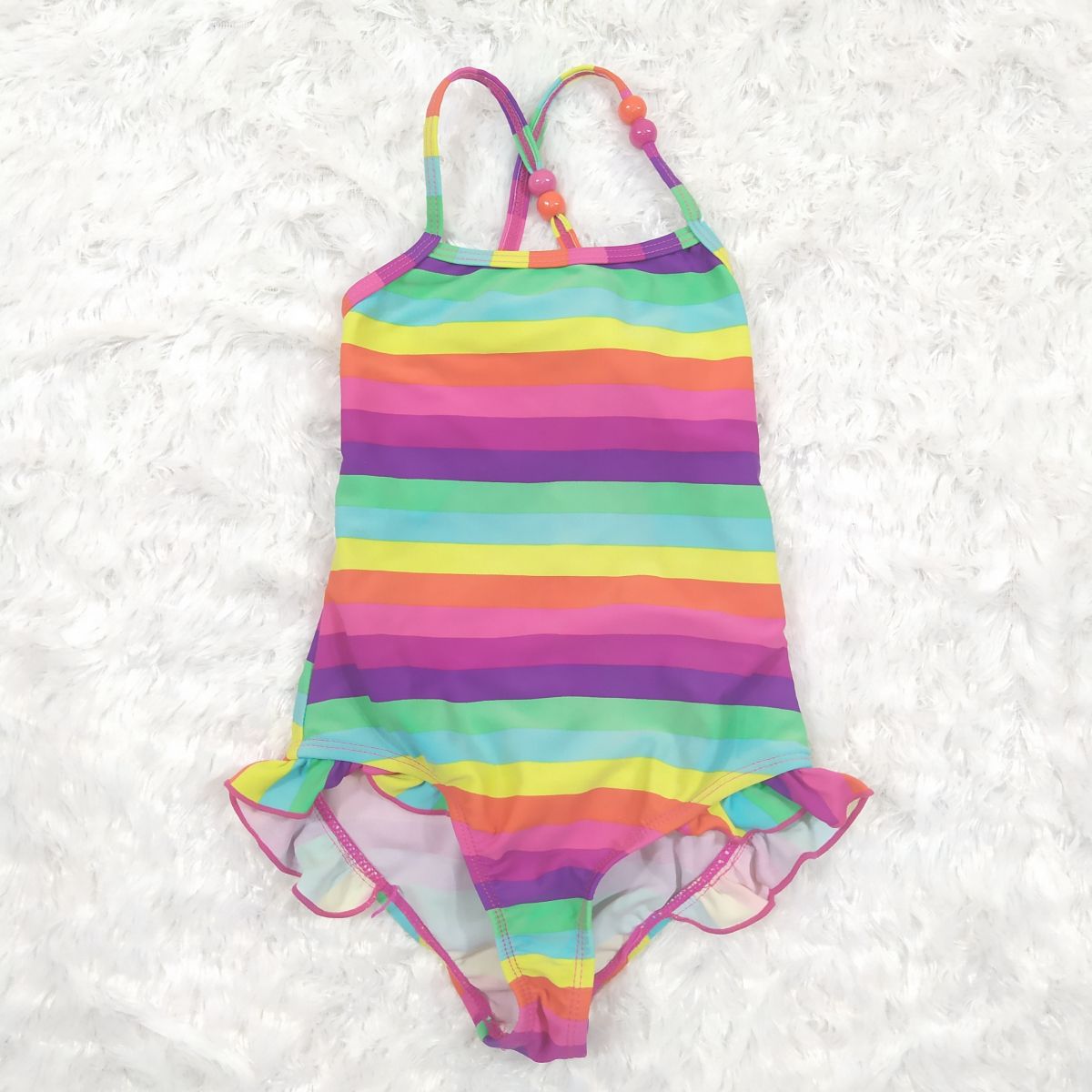 2-3 yrs Store Twenty One Girls Stripped One Piece Swimsuit