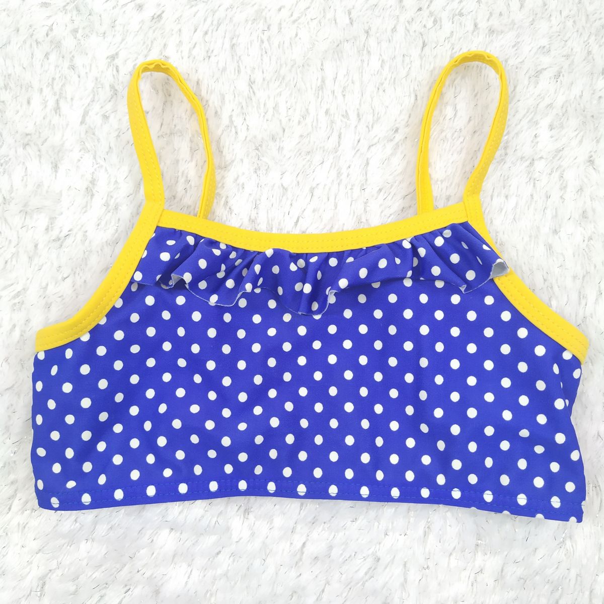 5-6 yrs Preloved Girls Polka Dot Swim Bra Top