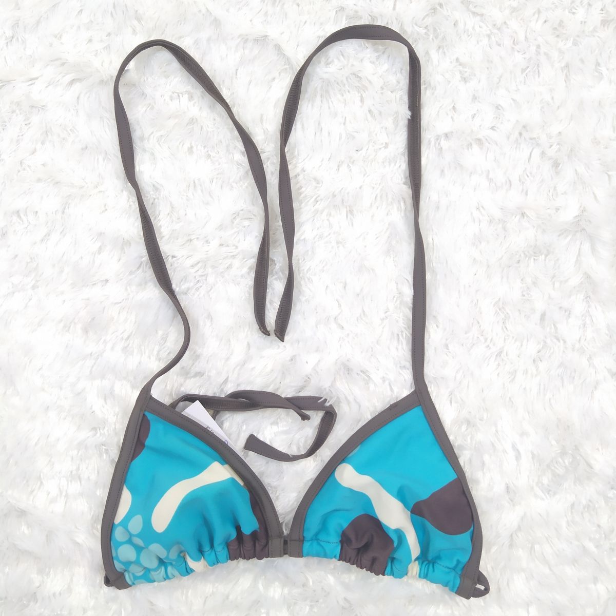 7-8 yrs Preloved Girls Print Swim Bra Top