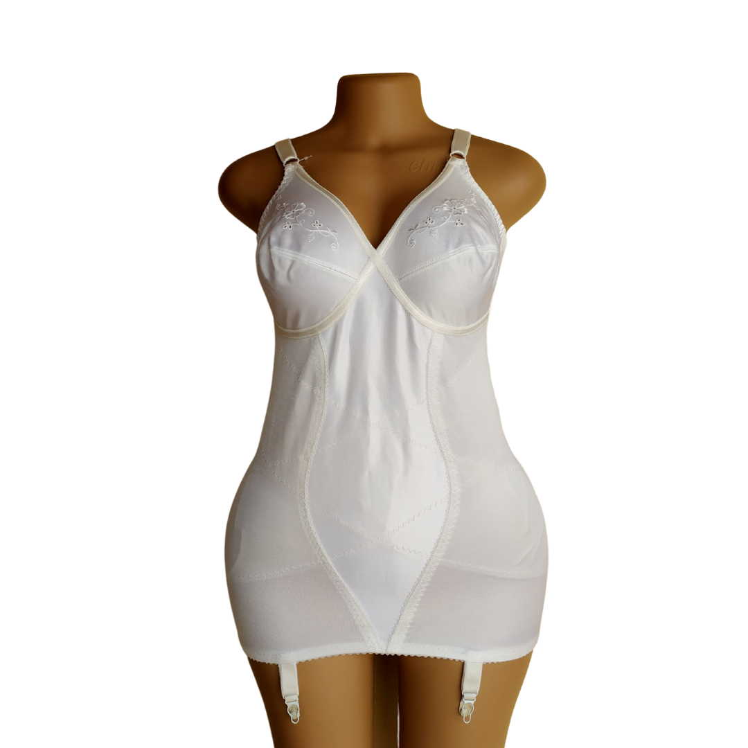 UK 14 - St Bernard White Girdle Slip 40B Cup INK