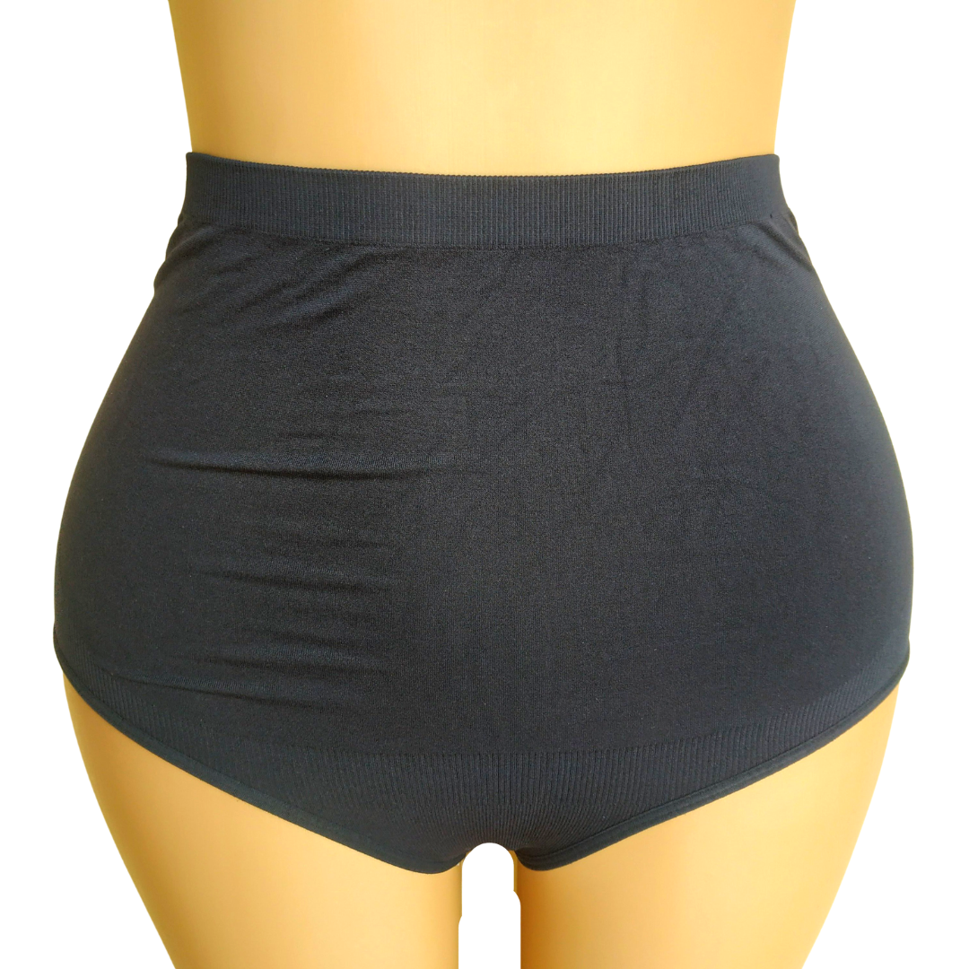 UK 8 - Preloved Black Spandex Maternity Bump Control Pant