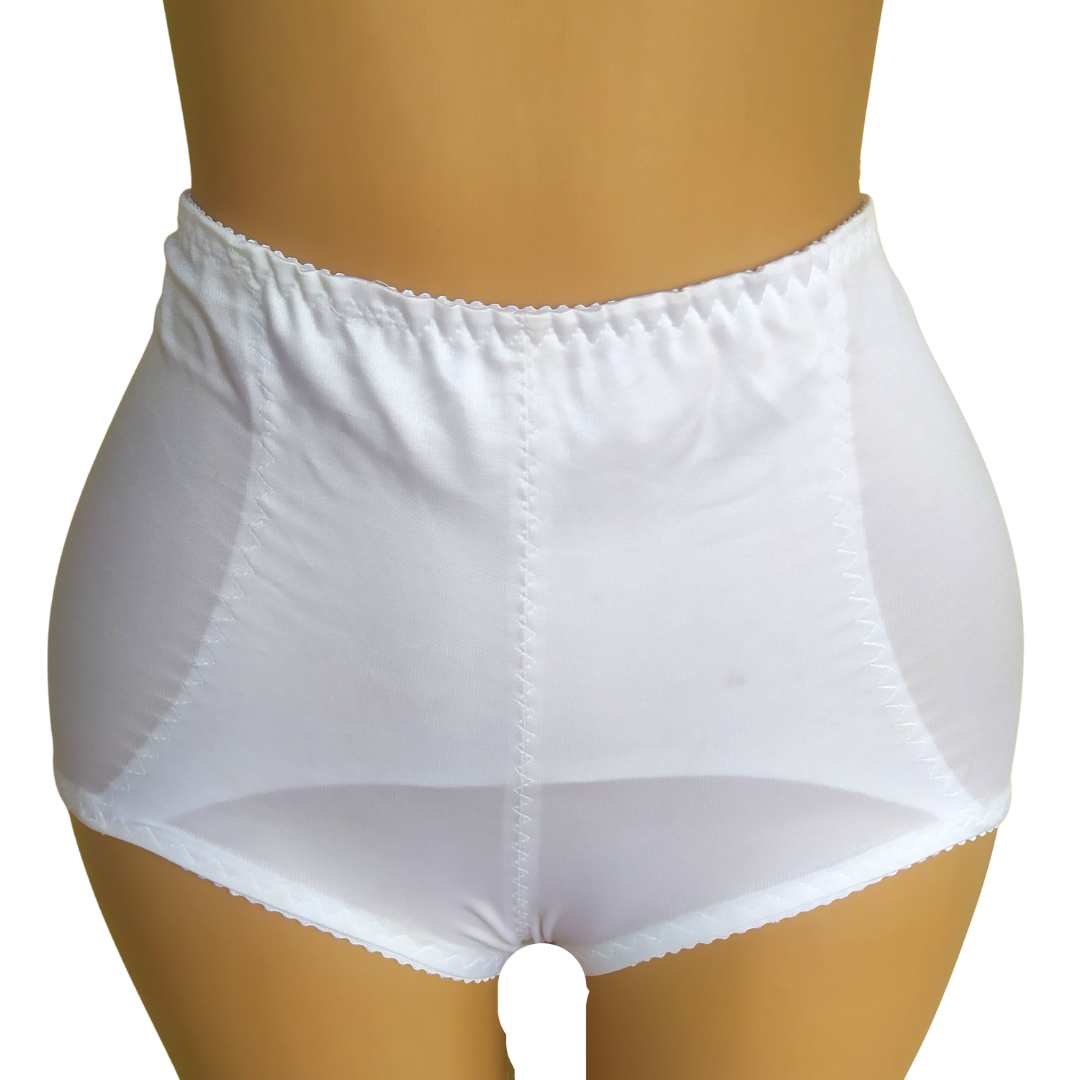 UK 12 - Preloved White Control Pant Ink