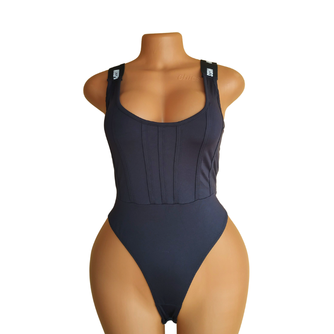 UK 6 - Misspap Black Bodysuit