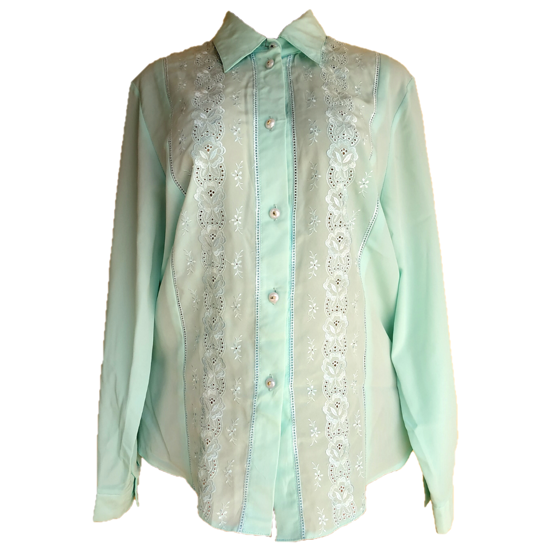 UK 16 - Unbranded Mint Top