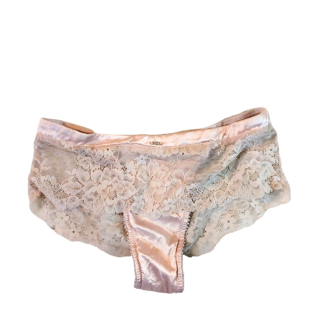 UK 6-8 - Secret Possessions Light Pink Lace Panty