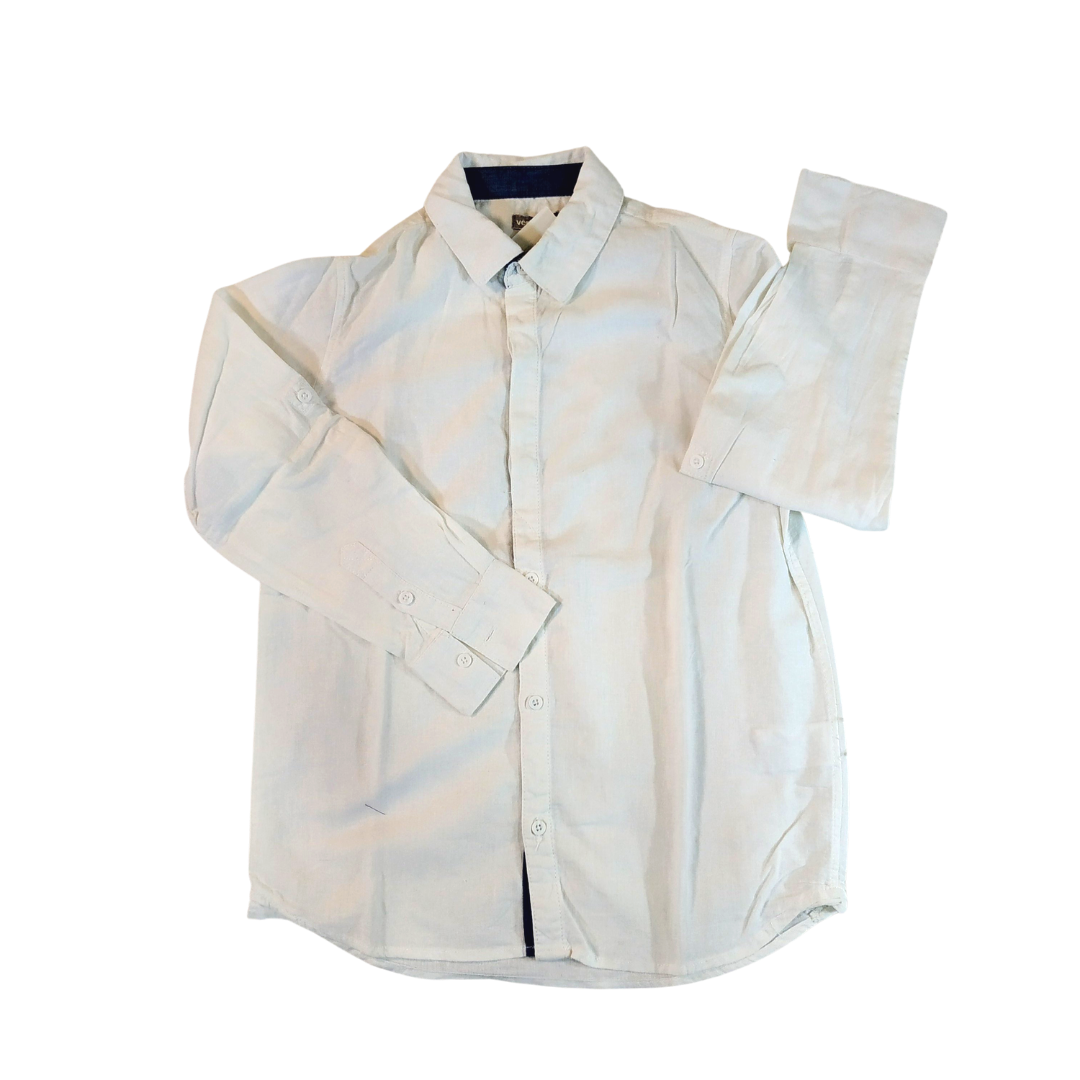 10 yrs - Vertbaudet White Boys Shirt