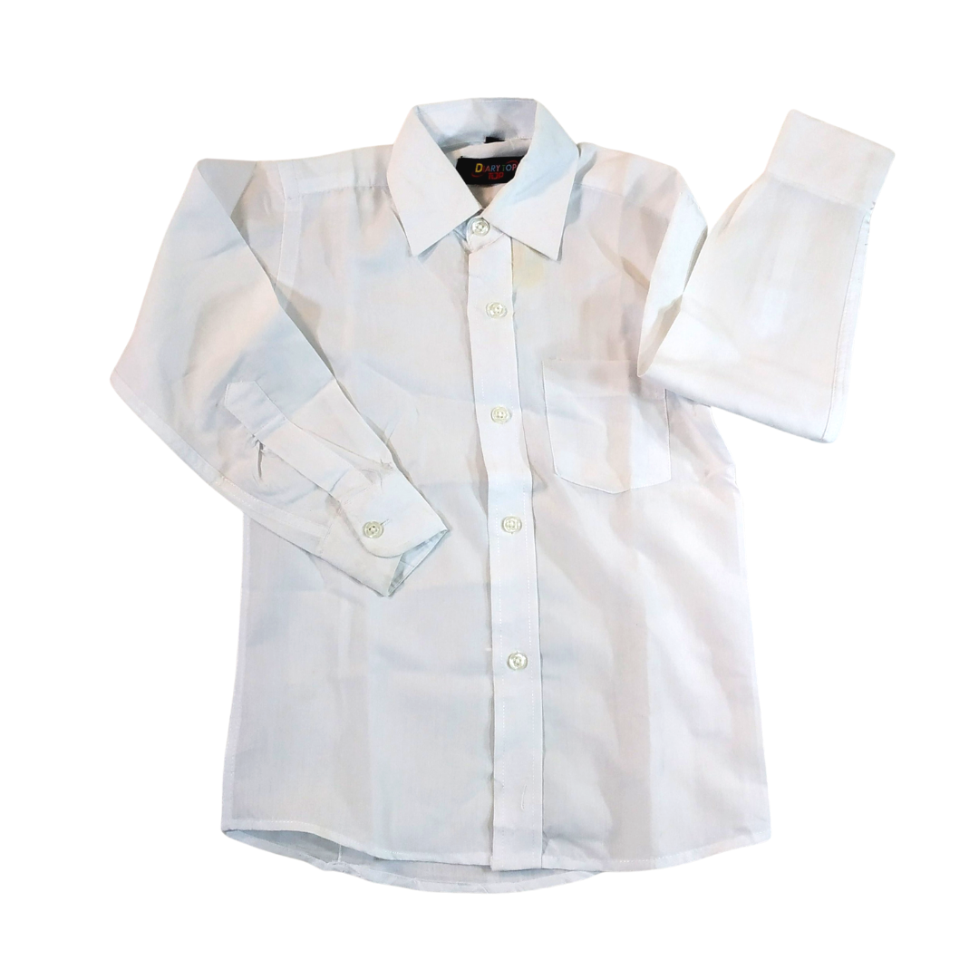 5-6 yrs - Diary Top White Boys Shirt