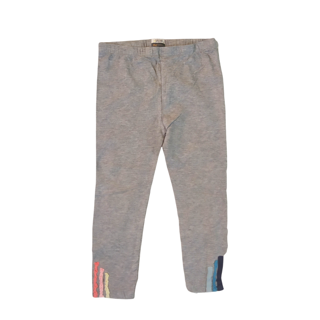3-4 yrs - Mama&Papa Grey Leggings Girls Trouser