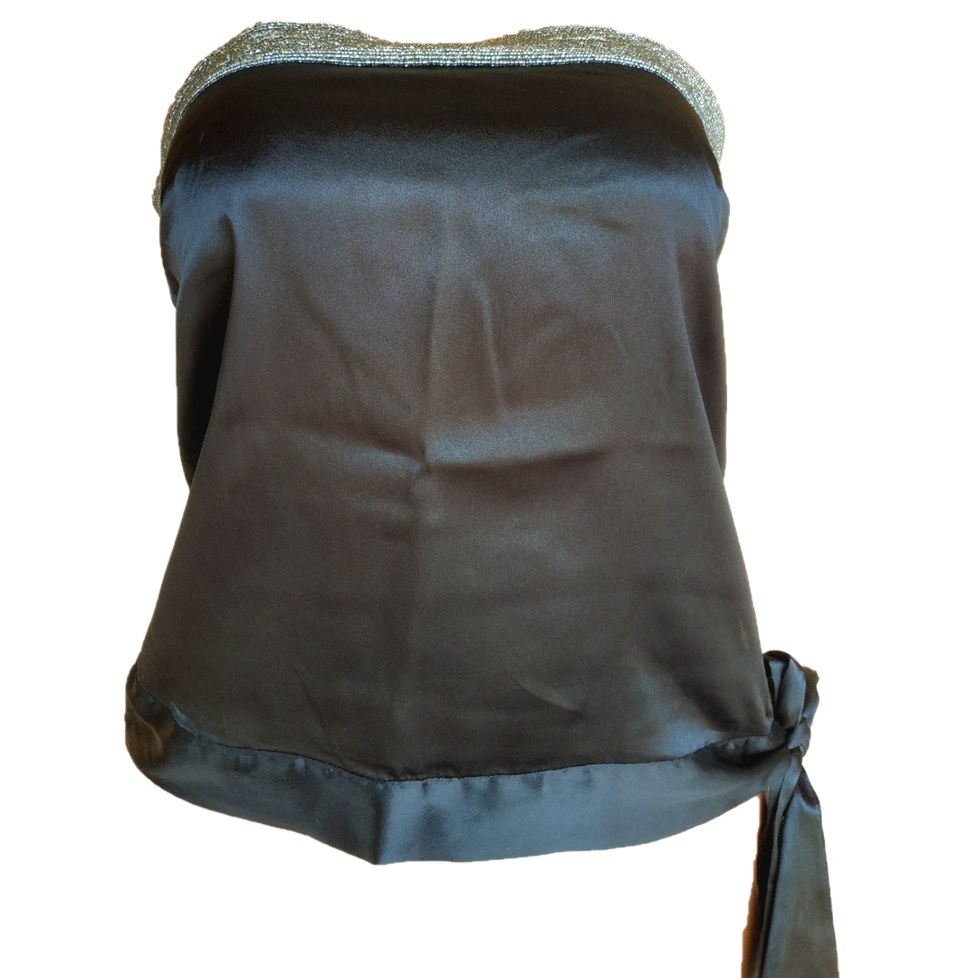 Uk 10 - Red Herring Black Tube Top