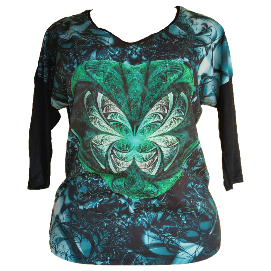 Uk 8 - Forever Pink Print Top