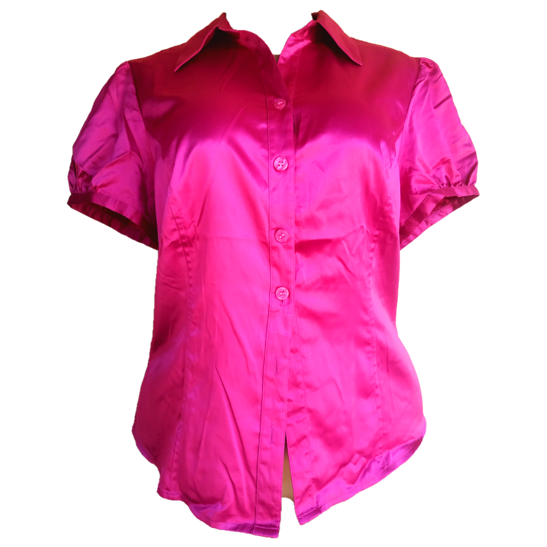 UK 16 - Papaya Pink Satin Top