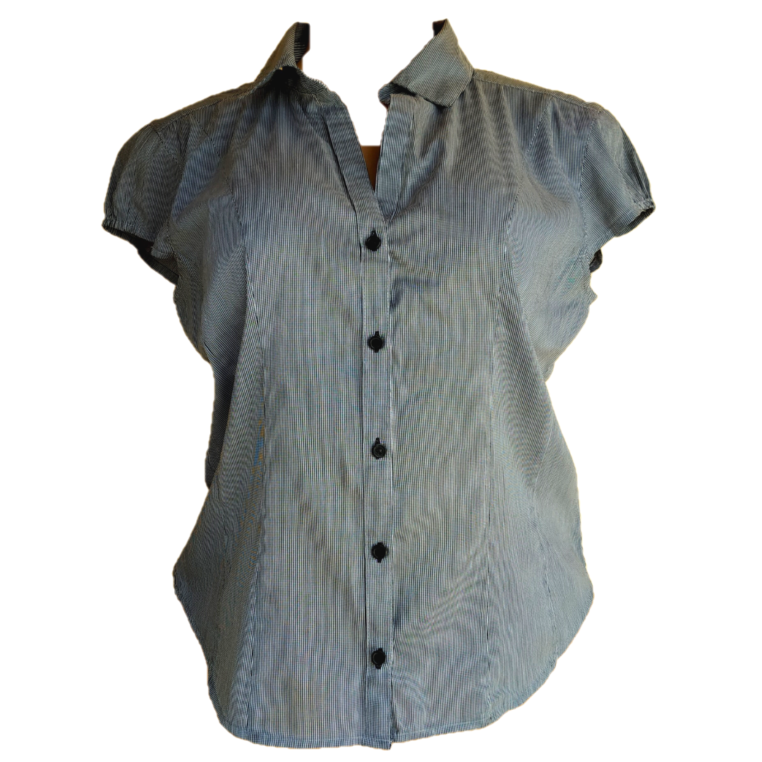 UK 8 - H&M Check Office Top