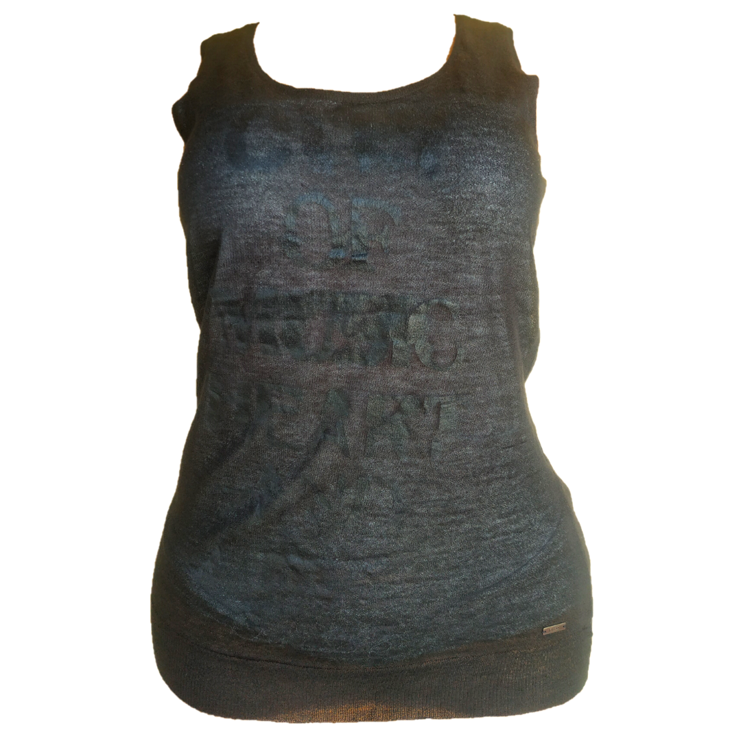 UK 8-10 - Griessert Black Sleeveless Top