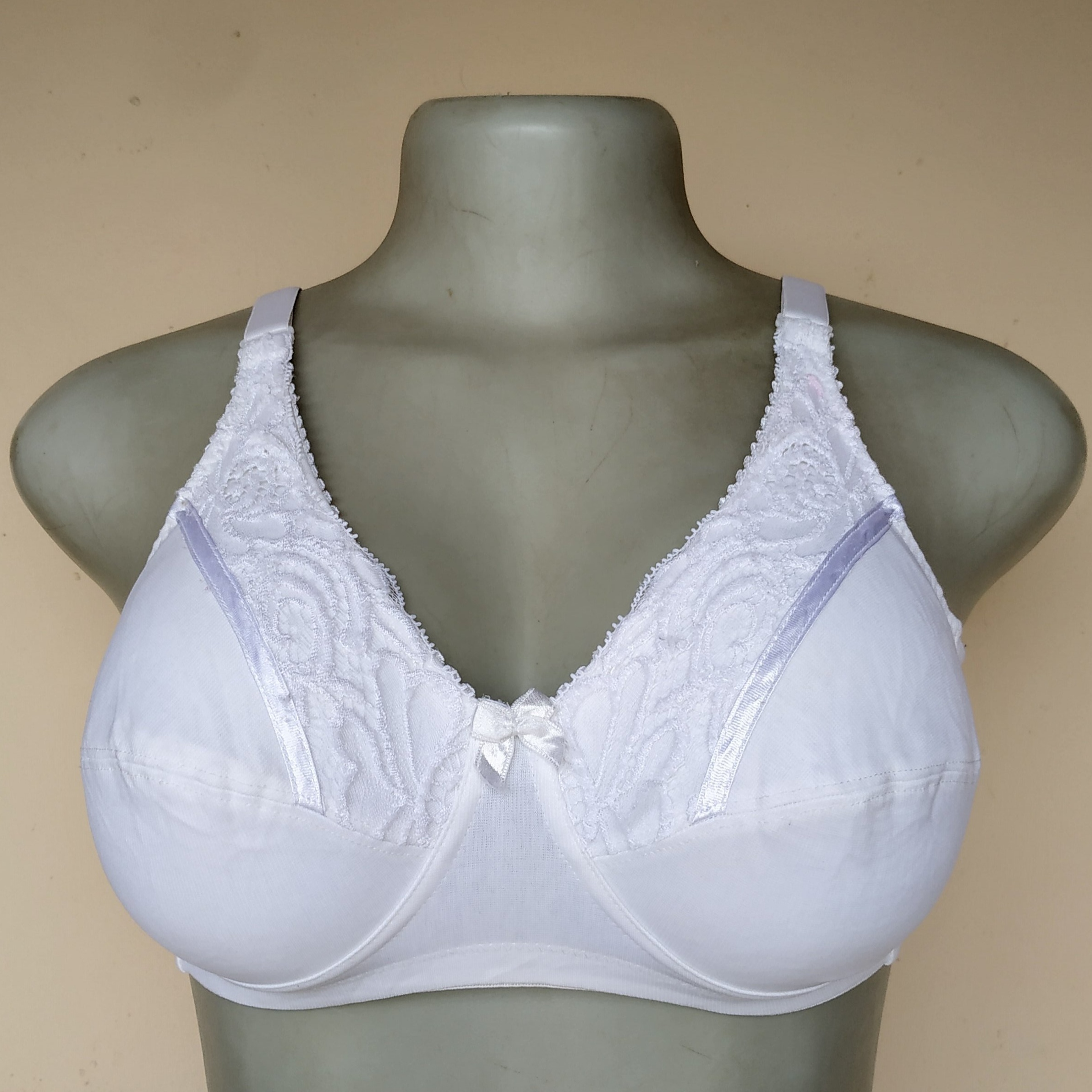 34C - Royce Cream Cotton Non Wired Non Padded Bra
