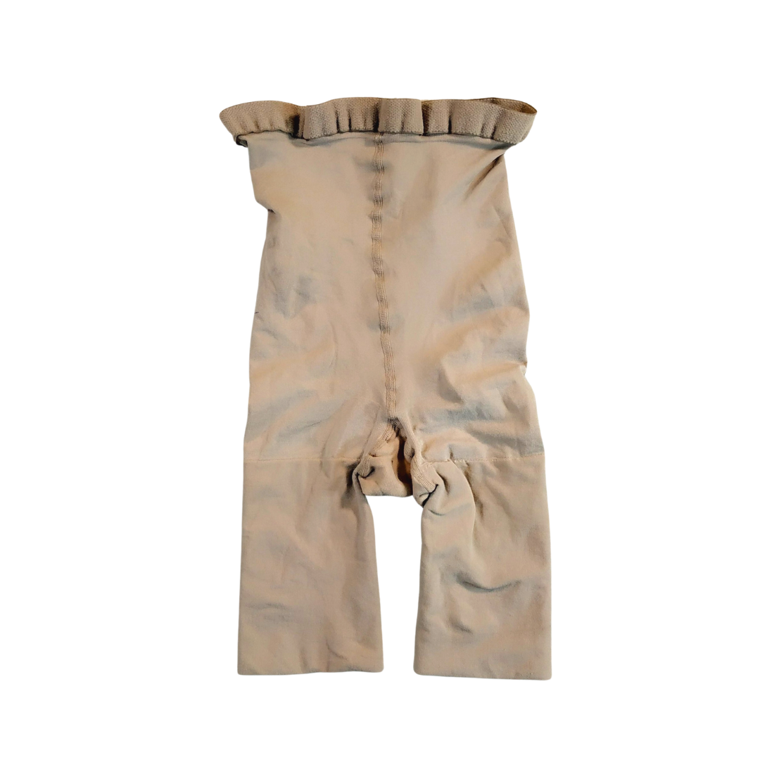 UK 6 - Spanx Brown High Waist Open Crotch Control Short