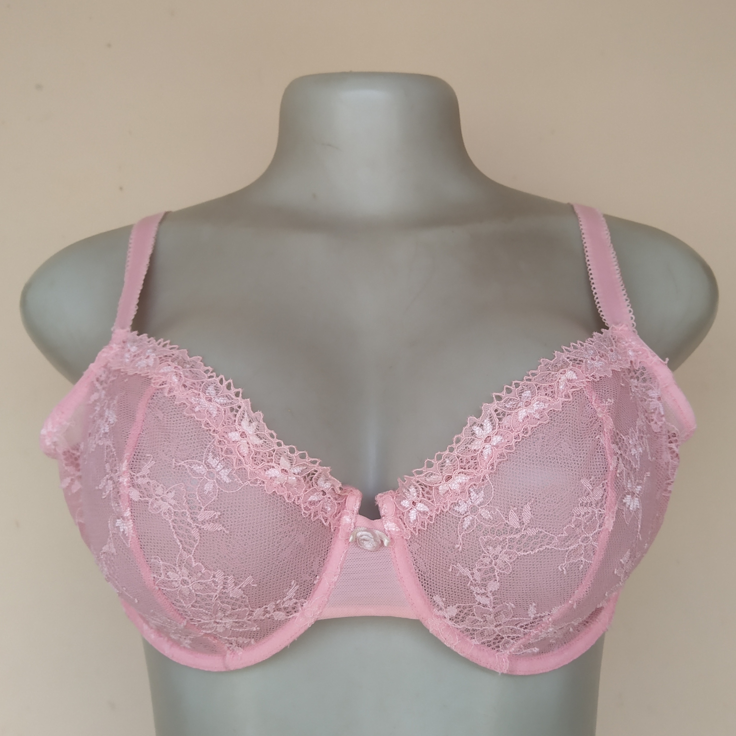 38B - Marks And Spencers Pink Non Padded Bra