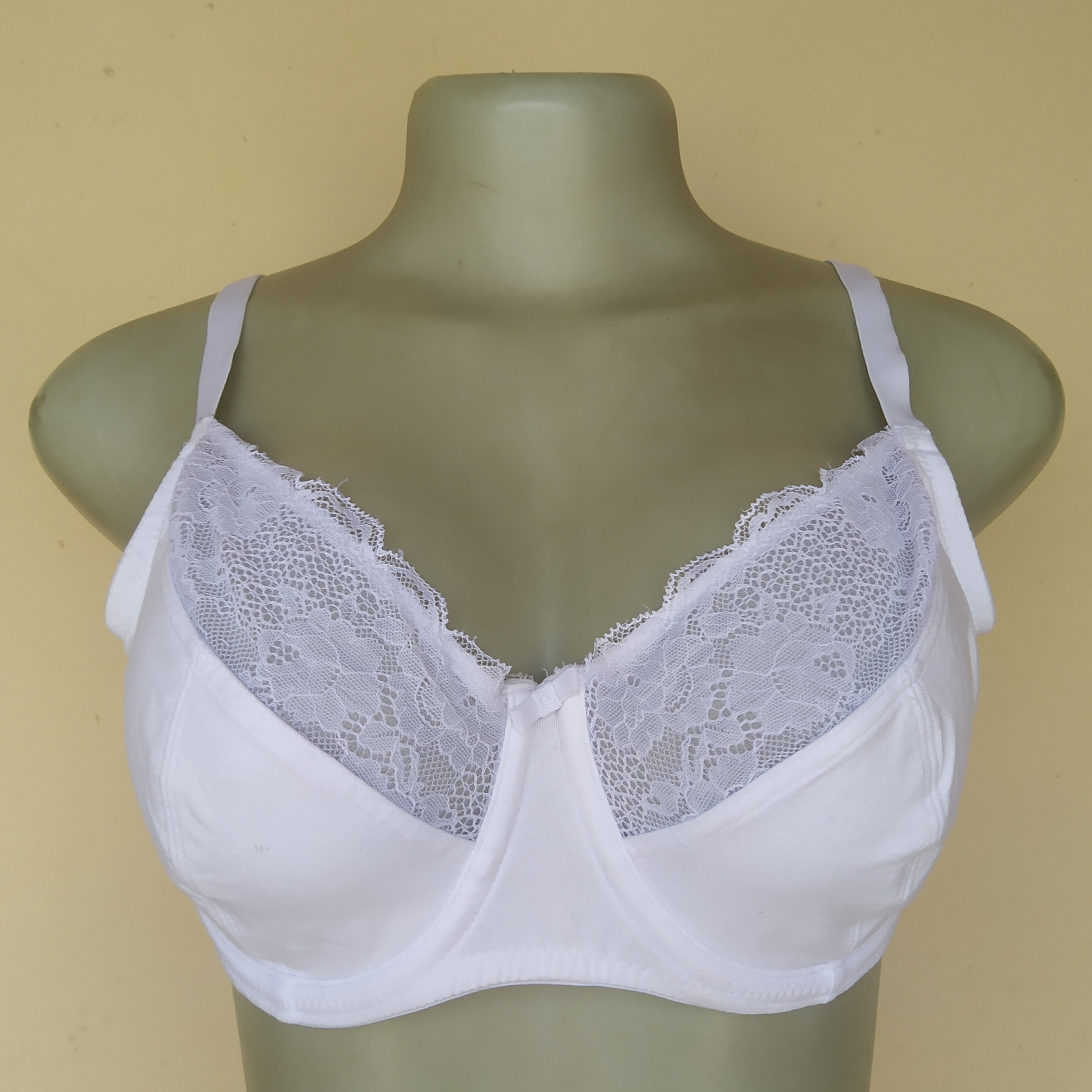 36DD - F&F White Cotton Non Padded Bra