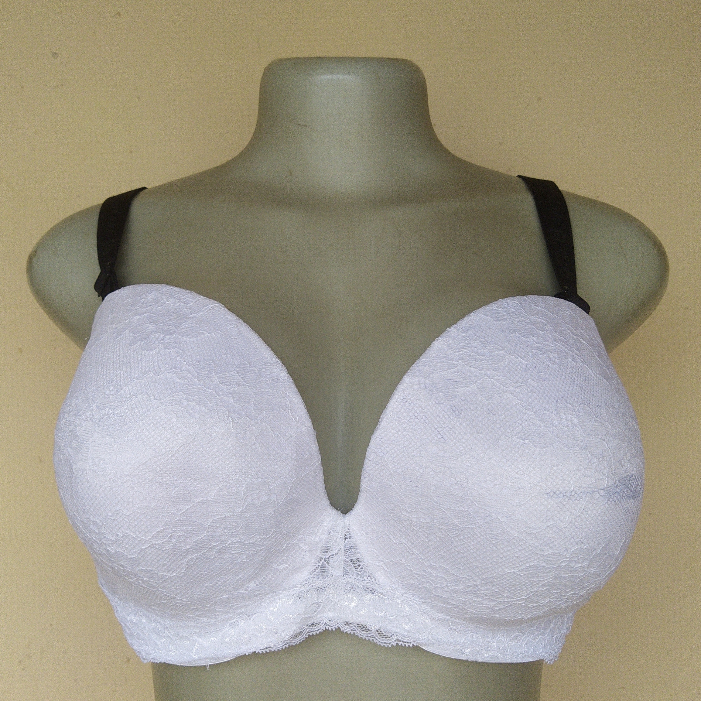 42C - M and S White Balconette Light Padded Bra(ink)
