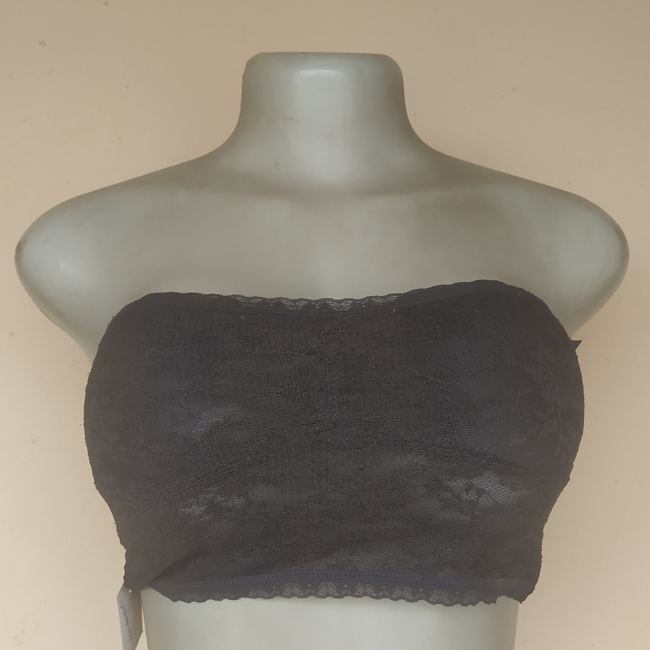 UK 8 - Unbranded Black Tube Bralette