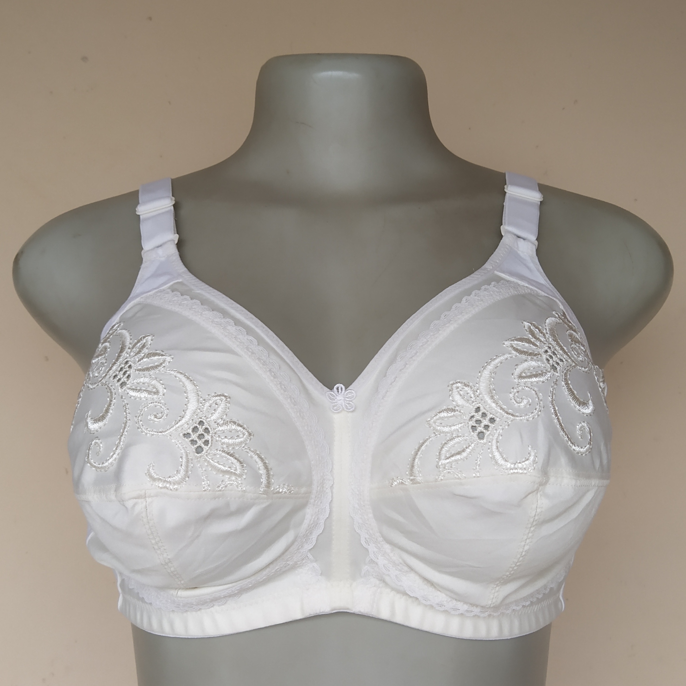 36D - M and S Cream Non Wired Non Padded Bra