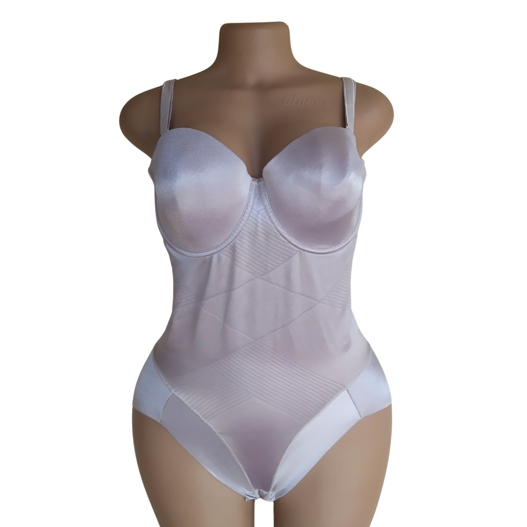 UK 14 - M and S Brown Control Bodysuit