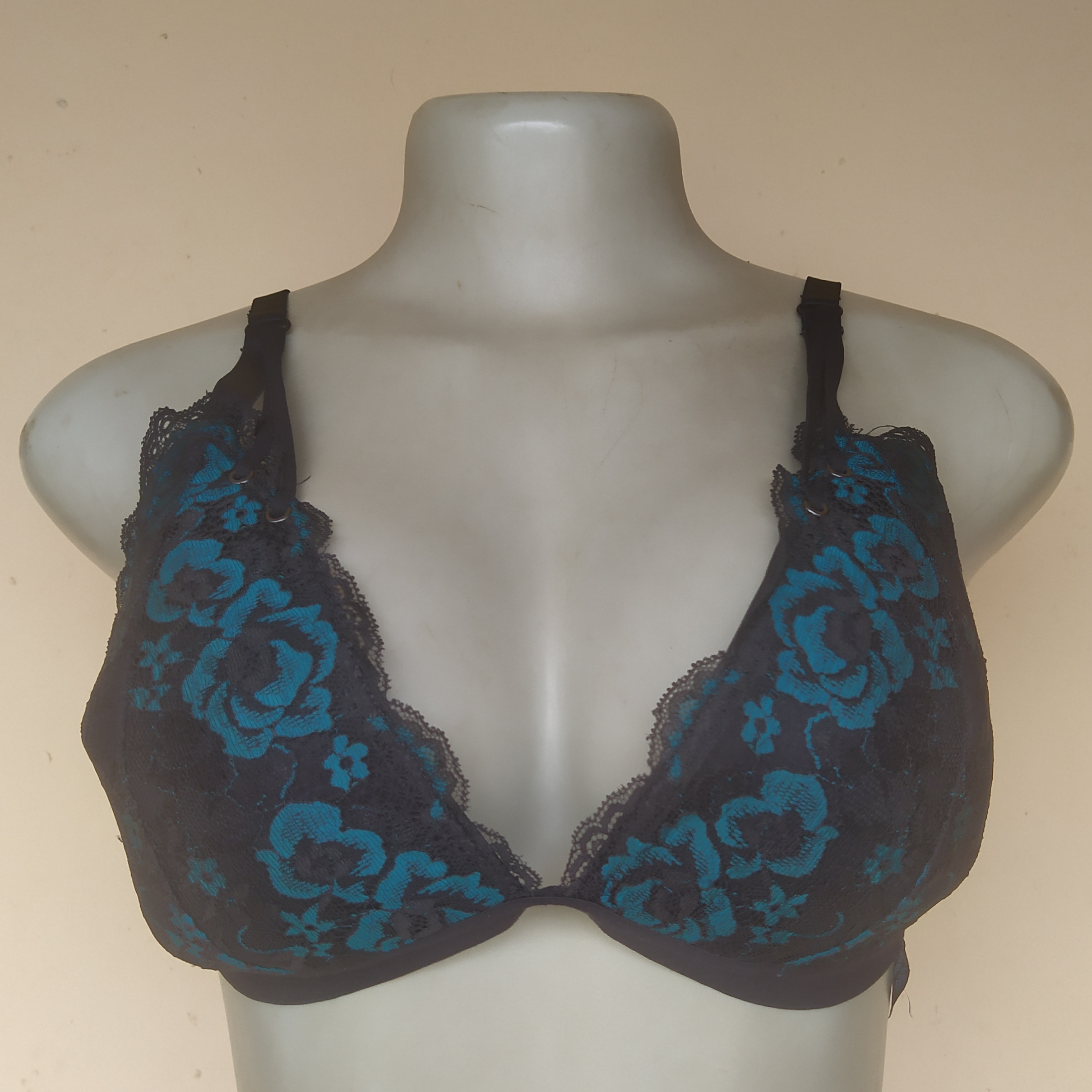 UK 12- New Look Patterned Bralette(36D-Dd)