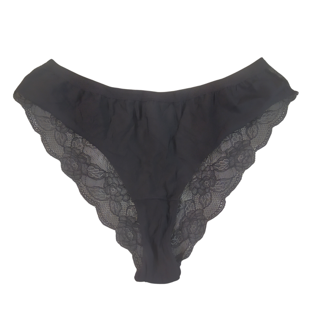 UK 12 - Unbranded Black Lace Panty