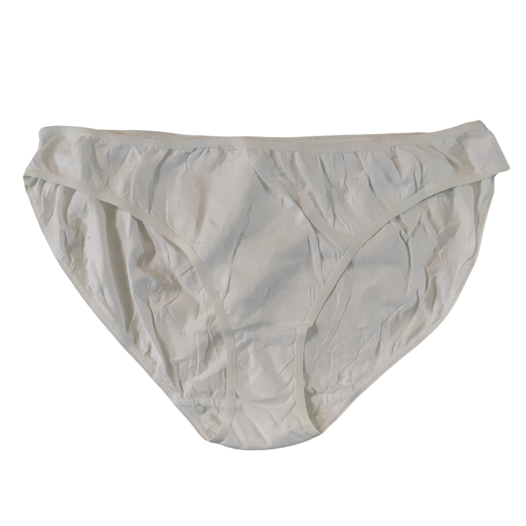 UK 18 - Basics White Cotton Panty