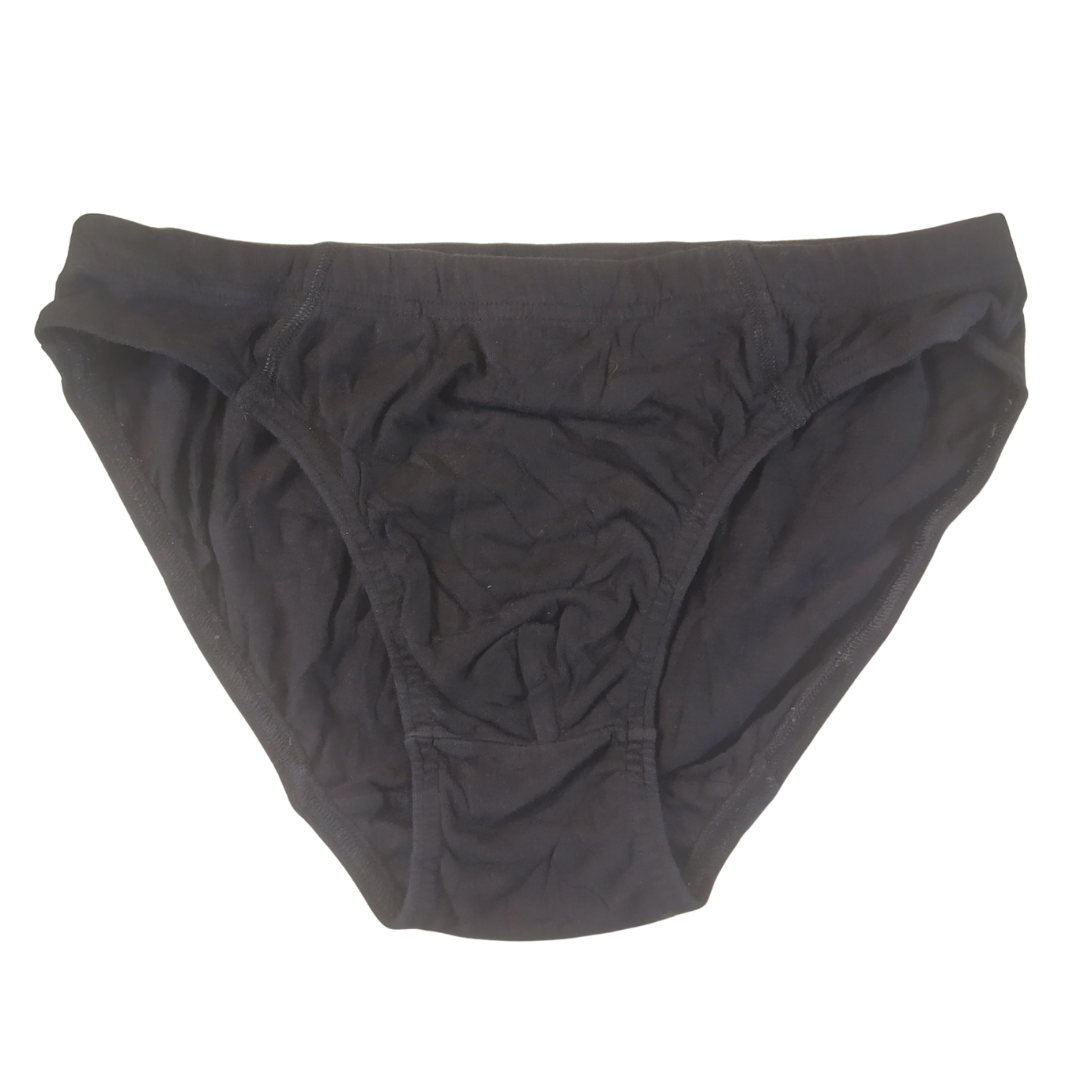 UK 12 - Unbranded Black Cotton Panty